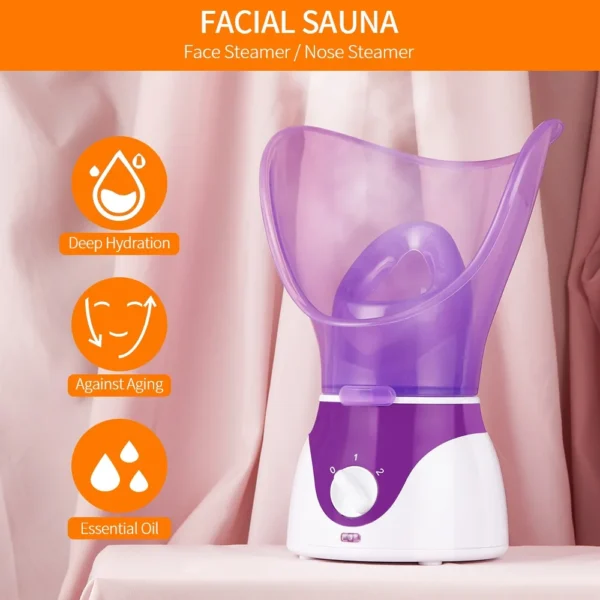 50ML Facial Steamer Nano Steamer Hot Sprayer Face Humidifier Skin Moisturizing Pores Cleansing Skin Deep Hydration Control Oil